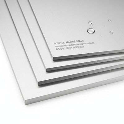 5052 H32 Marine Grade Aluminum Sheet Plate with 0.5mm-100mm Thickness for Superior Saltwater Corrosion Resistance