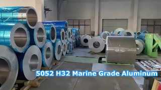 Feuille d'aluminium de qualité marine 5052 H32, idéale pour la construction de bateaux